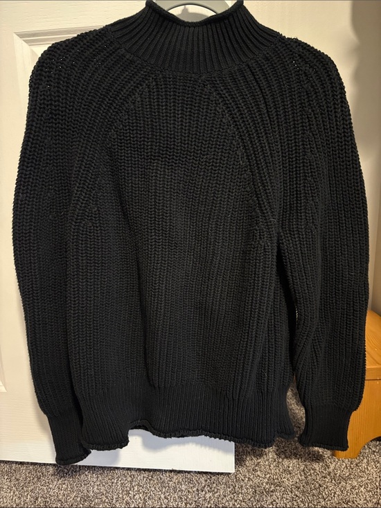 J. Crew Sweaters - J. Crew Black Chunky Ribbed Turtleneck Sweater